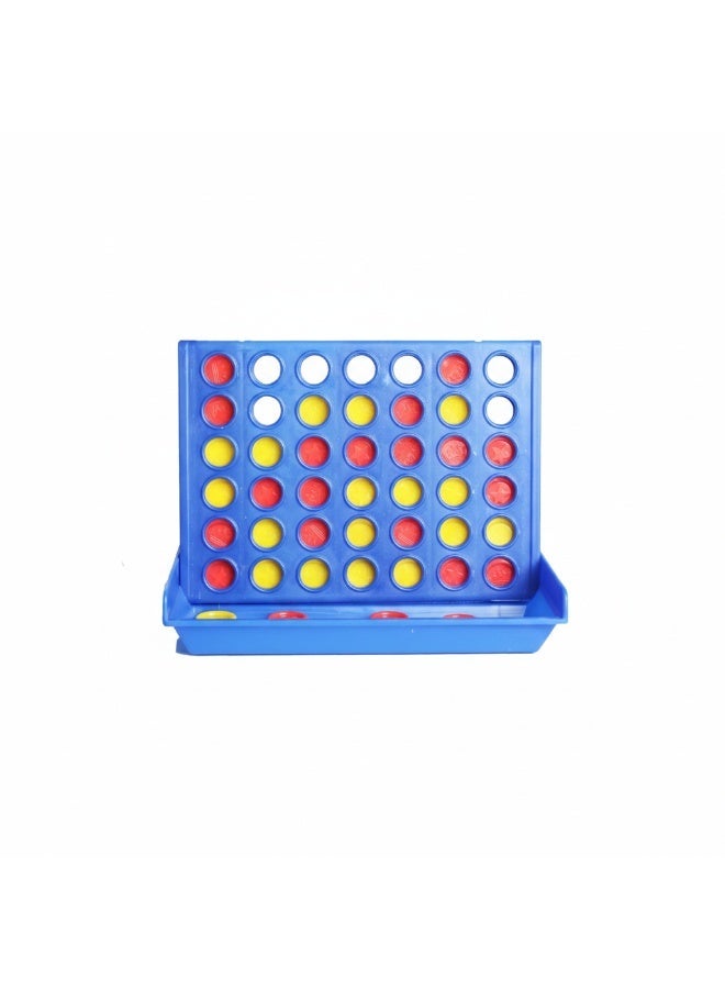 Joy & Learn Mini Connect Four Game, Portable Travel Size, Blue Board with Red and Yellow Pieces, Family Game - Image 2